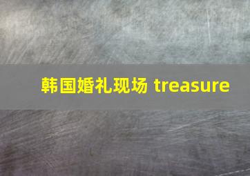 韩国婚礼现场 treasure